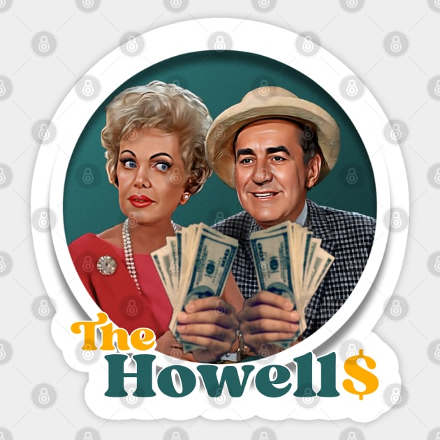 Gilligan's Island - The Howells Sticker by Zbornak Designs